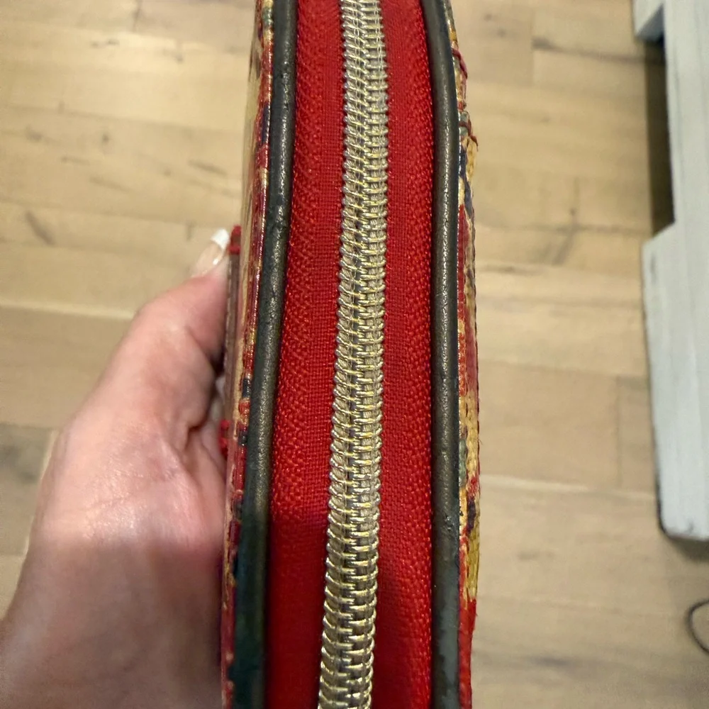 Sakroots Multicolor Tribal Zip Wallet - Red, Yellow, Blue - Picture 11 of 12